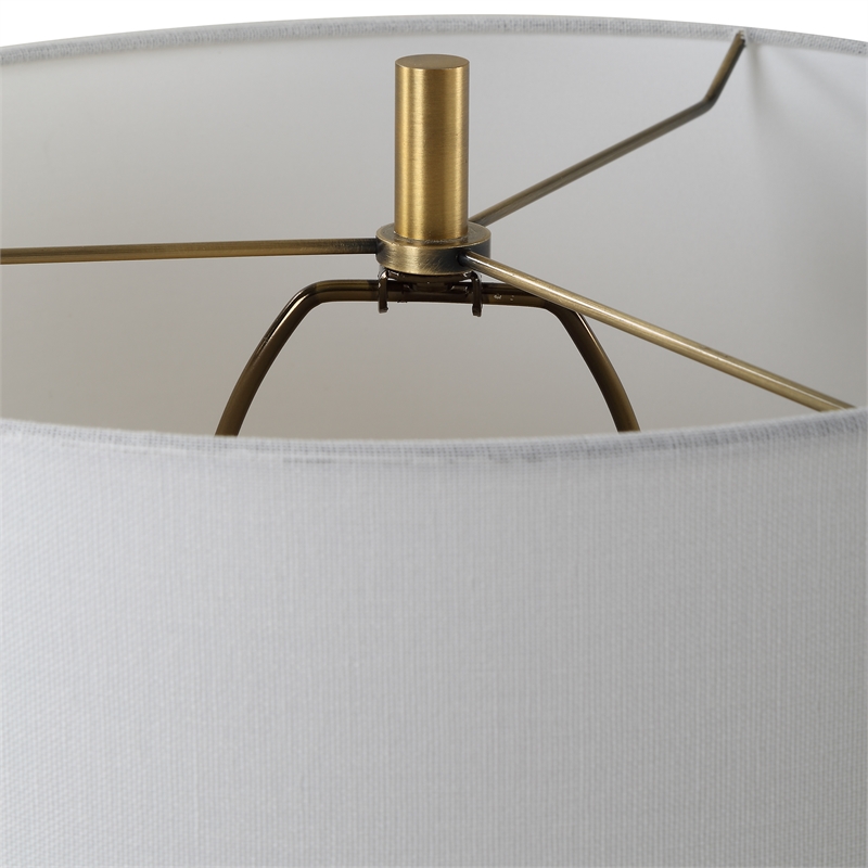 Uttermost Unify Alabaster Table Lamp in White