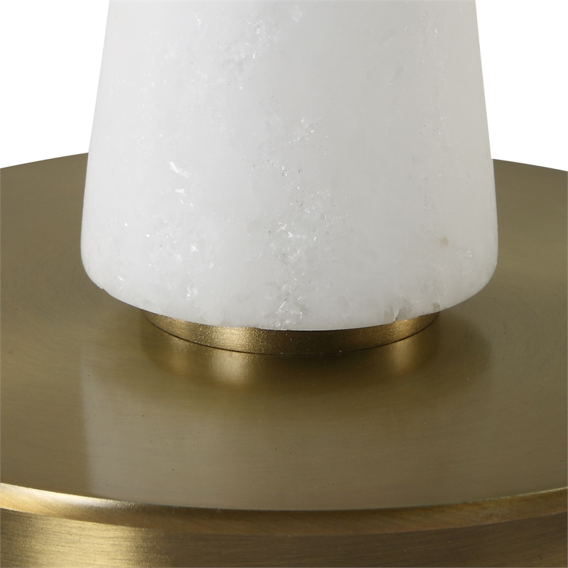 Uttermost Unify Alabaster Table Lamp in White