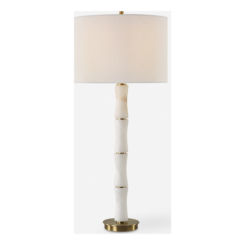 Uttermost Unify Alabaster Table Lamp in White