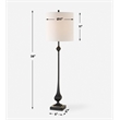Uttermost Hightower Black Buffet Lamp