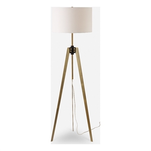 Uttermost Anchorage Tri-pod Floor Lamp in Antique Brass