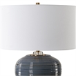 Uttermost Moher Glossy Blue Table Lamp
