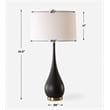 Uttermost Nocturnal Black Table Lamp