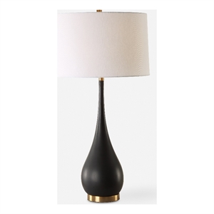 Uttermost Nocturnal Black Table Lamp