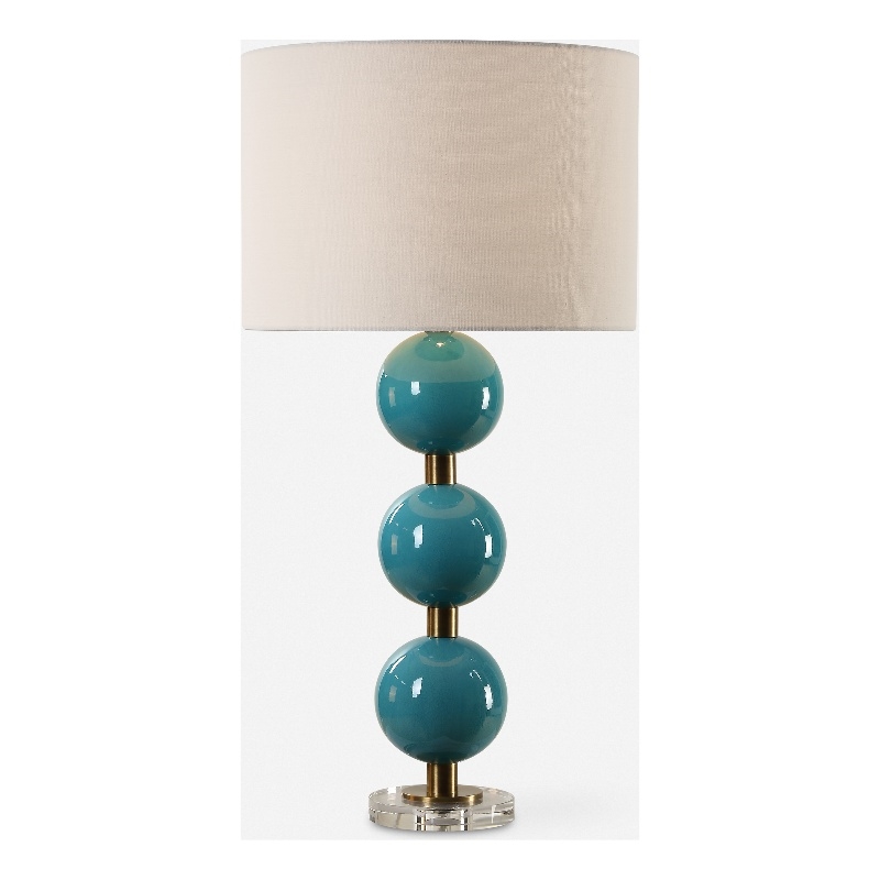 Uttermost Palawan Blue Glaze Table Lamp