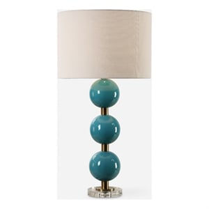 Uttermost Palawan Blue Glaze Table Lamp
