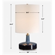 Uttermost Abyss Blue Table Lamp