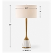 Uttermost Avola White Marble Table Lamp