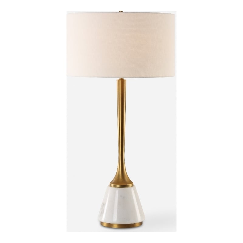 Uttermost Avola White Marble Table Lamp