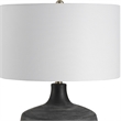 Uttermost Graphite Ribbed Table Lamp in Charcoal