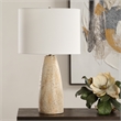 Uttermost Maury Travertine Table Lamp in Brown