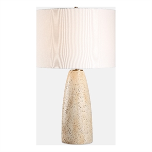 Uttermost Maury Travertine Table Lamp in Brown