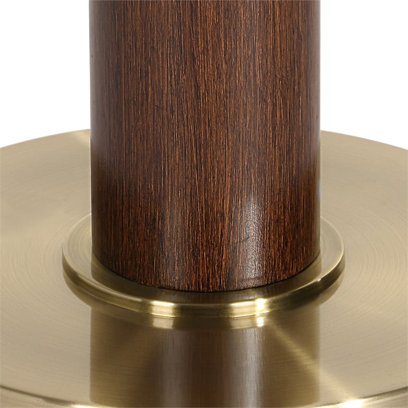 Uttermost Stacked Wooden Floor Lamp in Brown