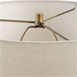 Uttermost Hemisphere Travertine Table Lamp in Tan