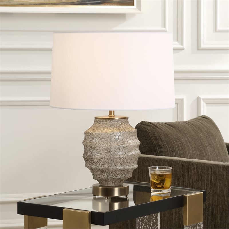 Uttermost Acosta Ribbed Table Lamp in Multi-Color