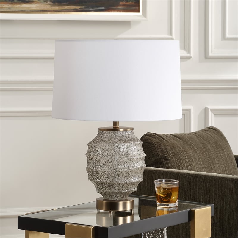 Uttermost Acosta Ribbed Table Lamp in Multi-Color
