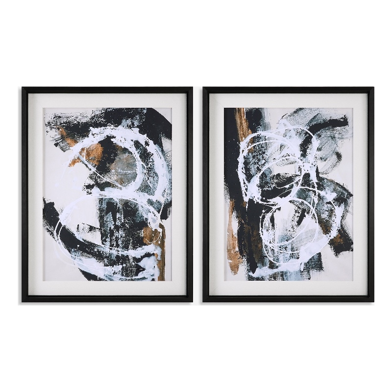 Uttermost Winterland Abstract Prints in Multi-Color (Set of 2)