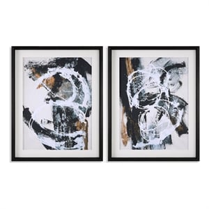 Uttermost Winterland Abstract Prints in Multi-Color (Set of 2)