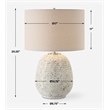 Uttermost Danala Stone Table Lamp in Ivory