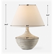 Uttermost Carafe Ceramic Table Lamp in Ivory