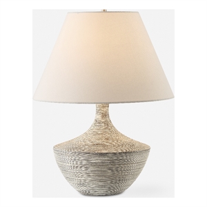 Uttermost Carafe Ceramic Table Lamp in Ivory
