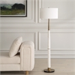 Uttermost Faro White Marble Floor Lamp