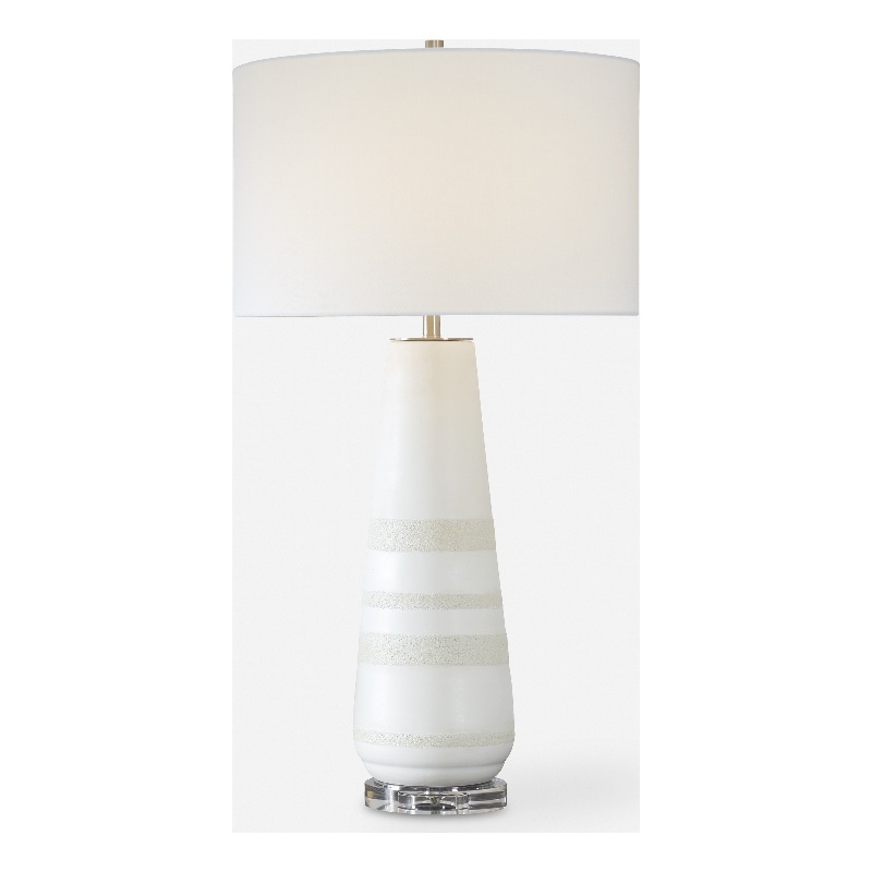 Uttermost Santino Crackled Ivory Table Lamp