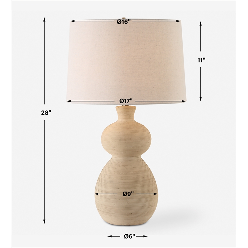 Uttermost Pueblo Fired Clay Table Lamp