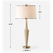 Uttermost Juliet Travertine Table Lamp in Tan