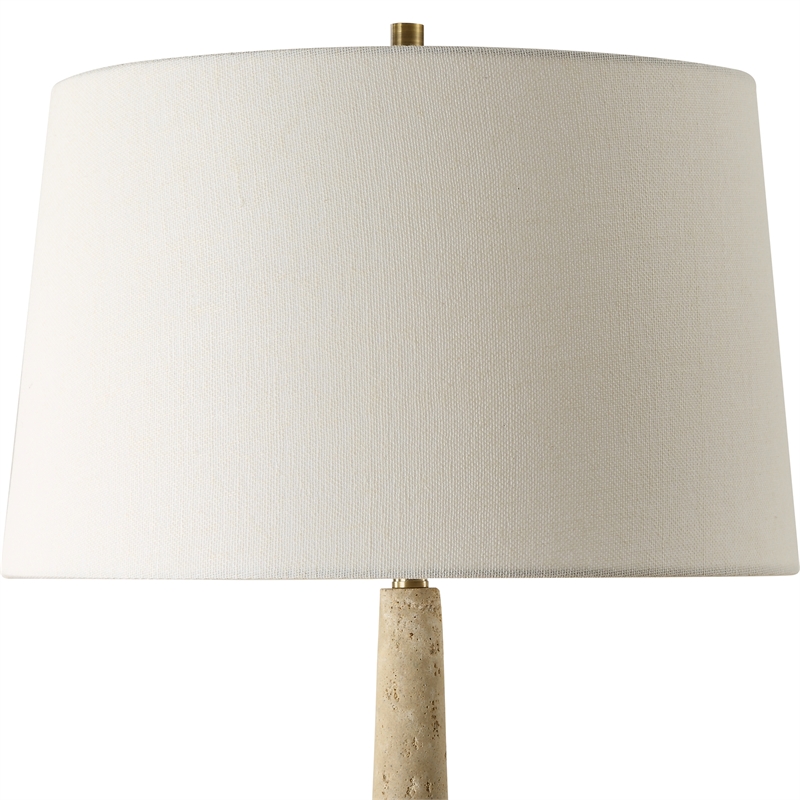 Uttermost Juliet Travertine Table Lamp in Tan