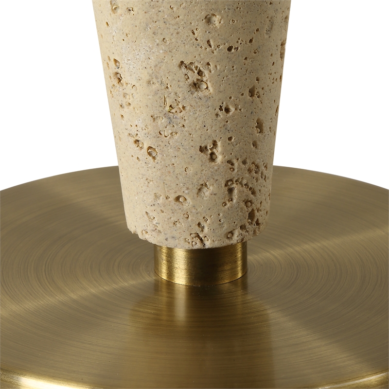 Uttermost Juliet Travertine Table Lamp in Tan