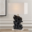 Uttermost Basalt Black Stone Table Lamp