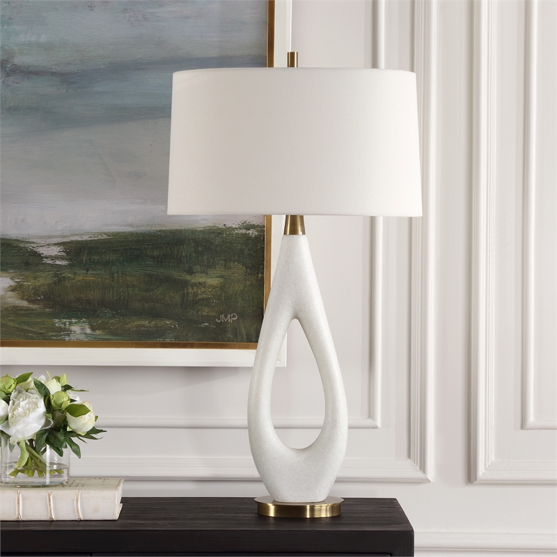 Uttermost Promenade White Table Lamp