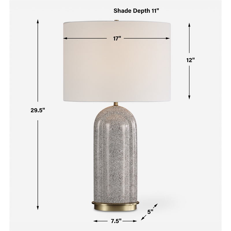 Uttermost Dapple Table Lamp in Chocolate