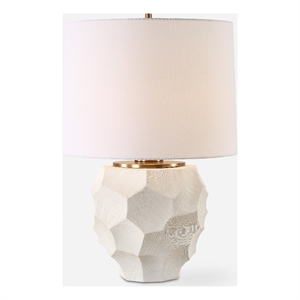uttermost on edge chalk white table lamp