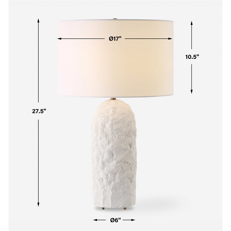 Uttermost Vieste White Table Lamp