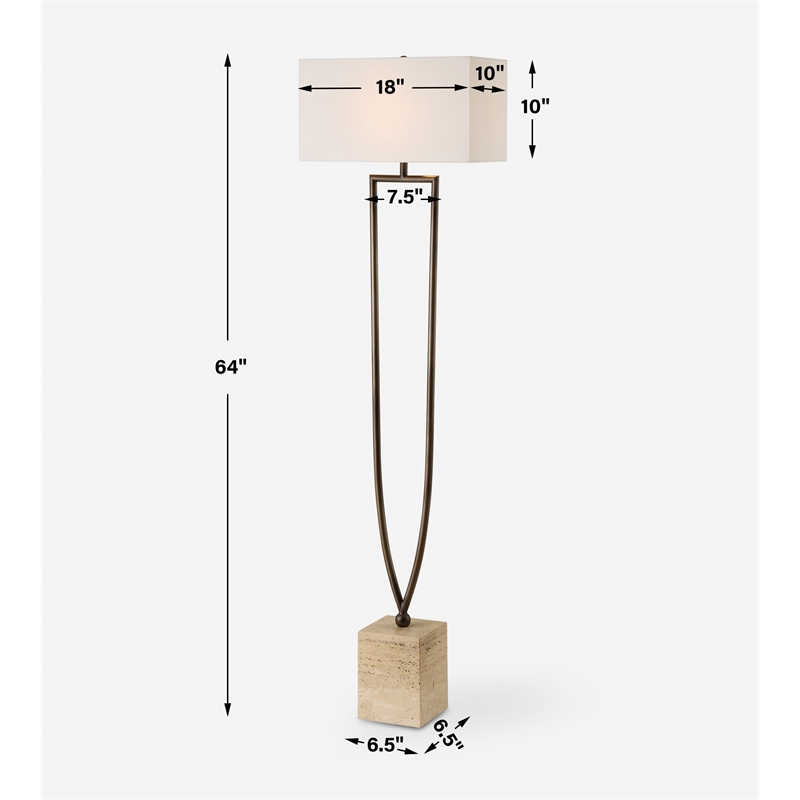 Uttermost Fork In The Road Floor Lamp in Bronze