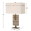 Uttermost Turning Point Travertine Table Lamp in Brown