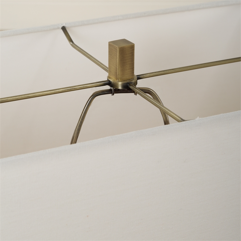 Uttermost Turning Point Travertine Table Lamp in Brown