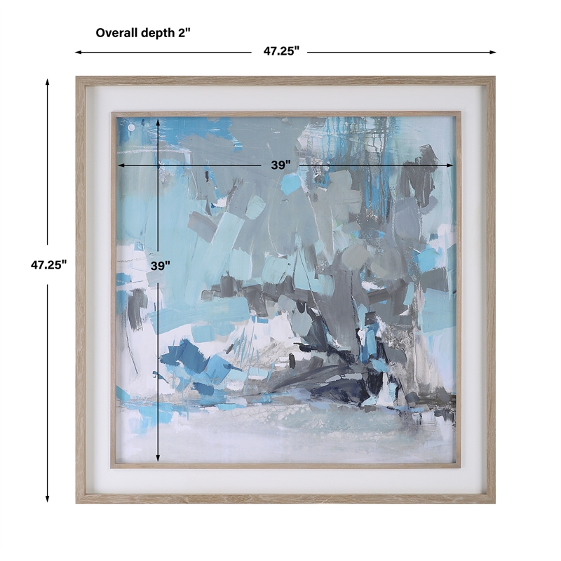 Uttermost Misty Moonlight Abstract Framed Print in Multi-Color