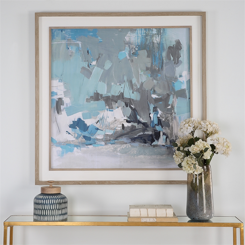 Uttermost Misty Moonlight Abstract Framed Print in Multi-Color