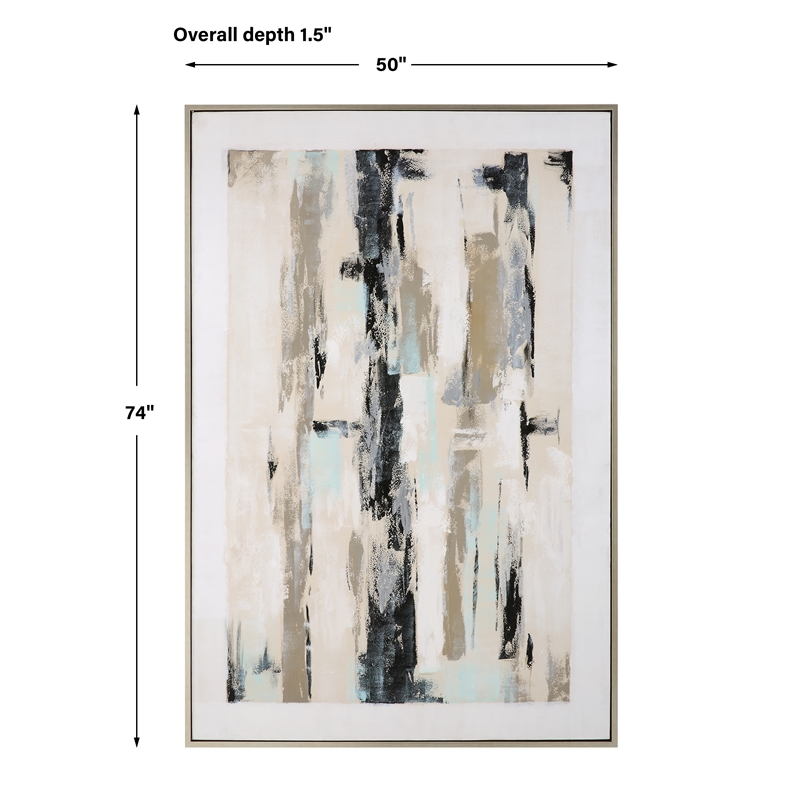 Uttermost Placidity Hand Painted Abstract Art in Multi-Color