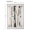 Uttermost Placidity Hand Painted Abstract Art in Multi-Color