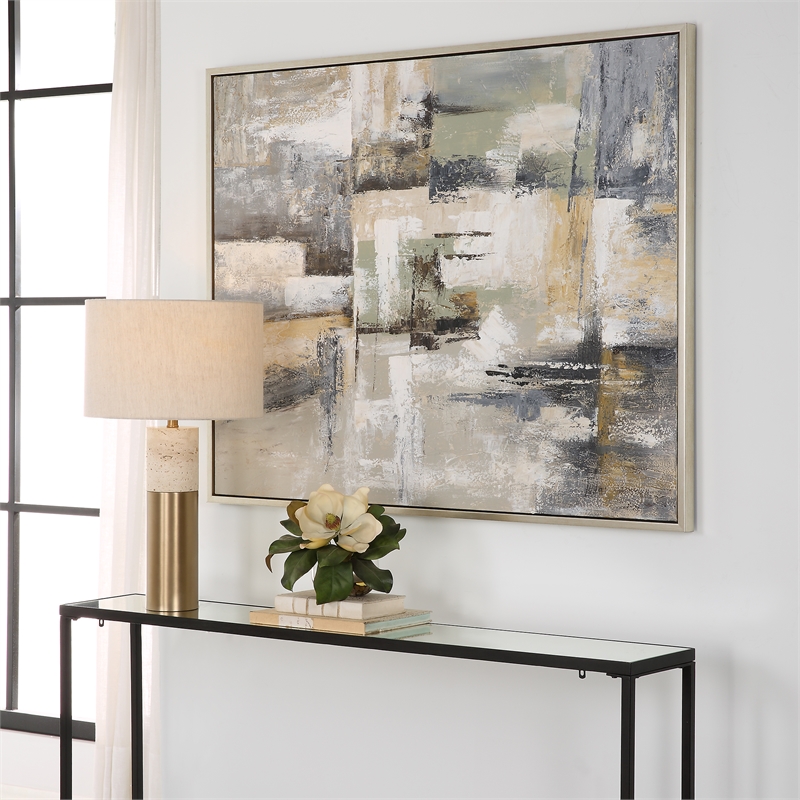 Uttermost Intuition Hand Painted Abstract Art in Multi-Color