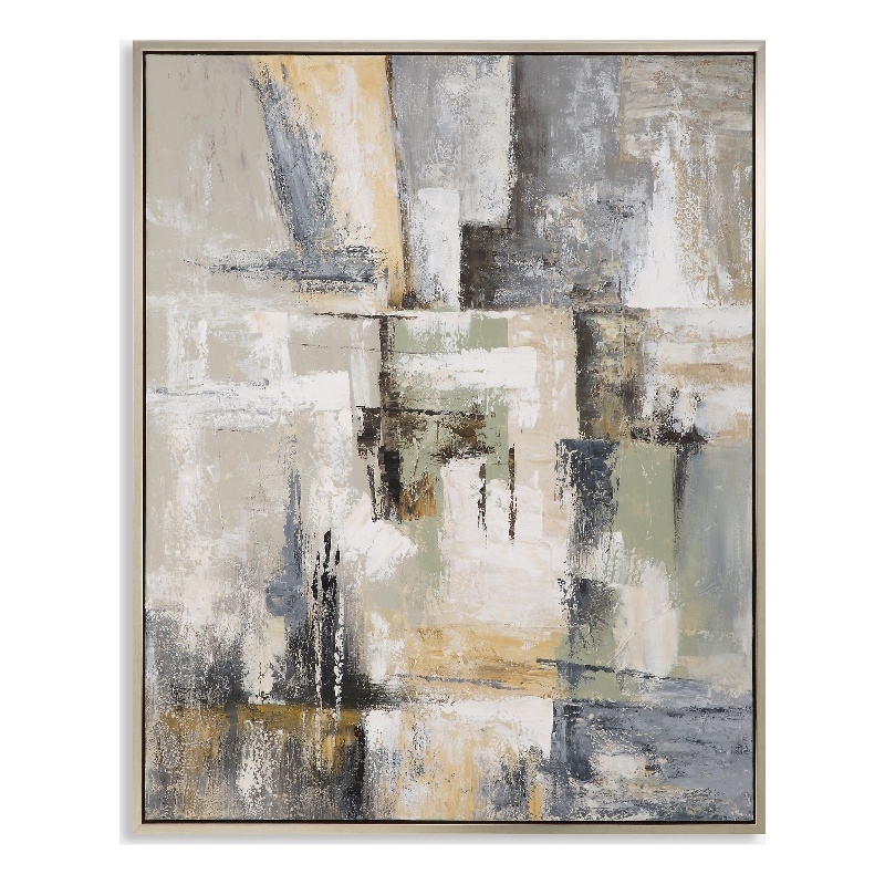 Uttermost Intuition Hand Painted Abstract Art in Multi-Color