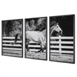 Uttermost Galloping Forward Equine Prints in Multi-Color (Set of 3)