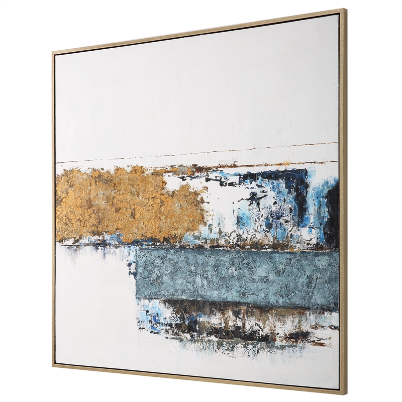 Uttermost Stacked Against Hand Painted Canvas in Multi-Color