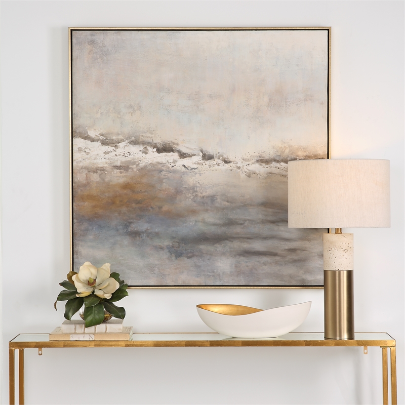 Uttermost Storm Clouds Abstract Hand Painted Art in Multi-Color