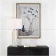 Uttermost Blue Flowers In Vase Framed Print