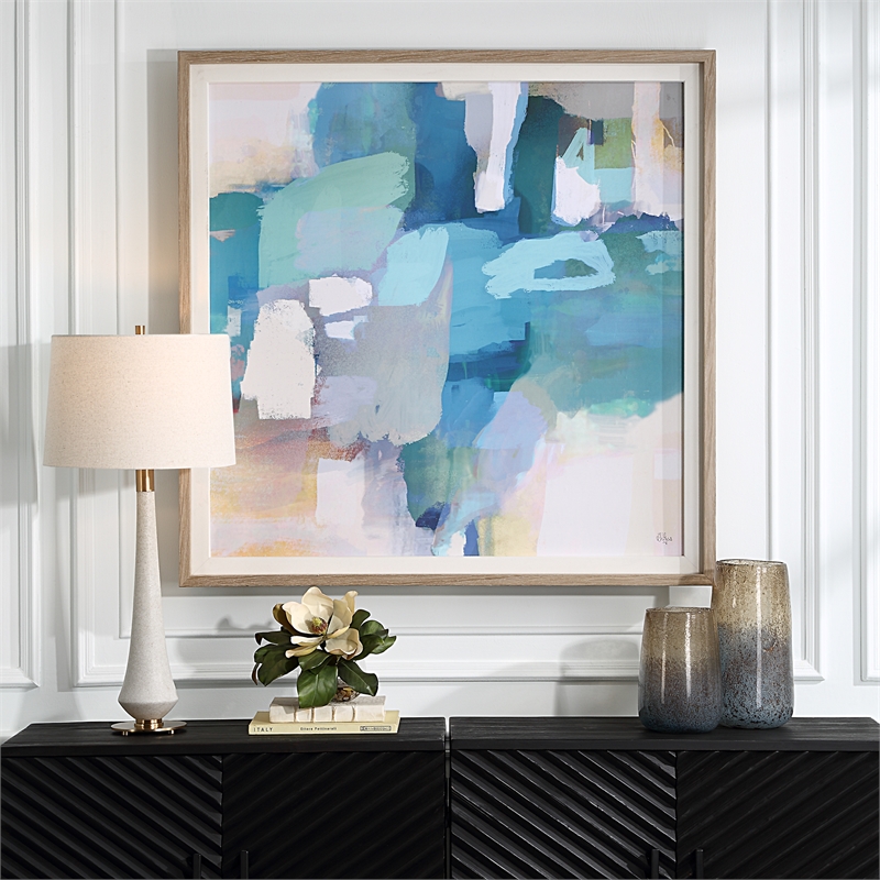 Uttermost Continue On Abstract Framed Print in Multi-Color